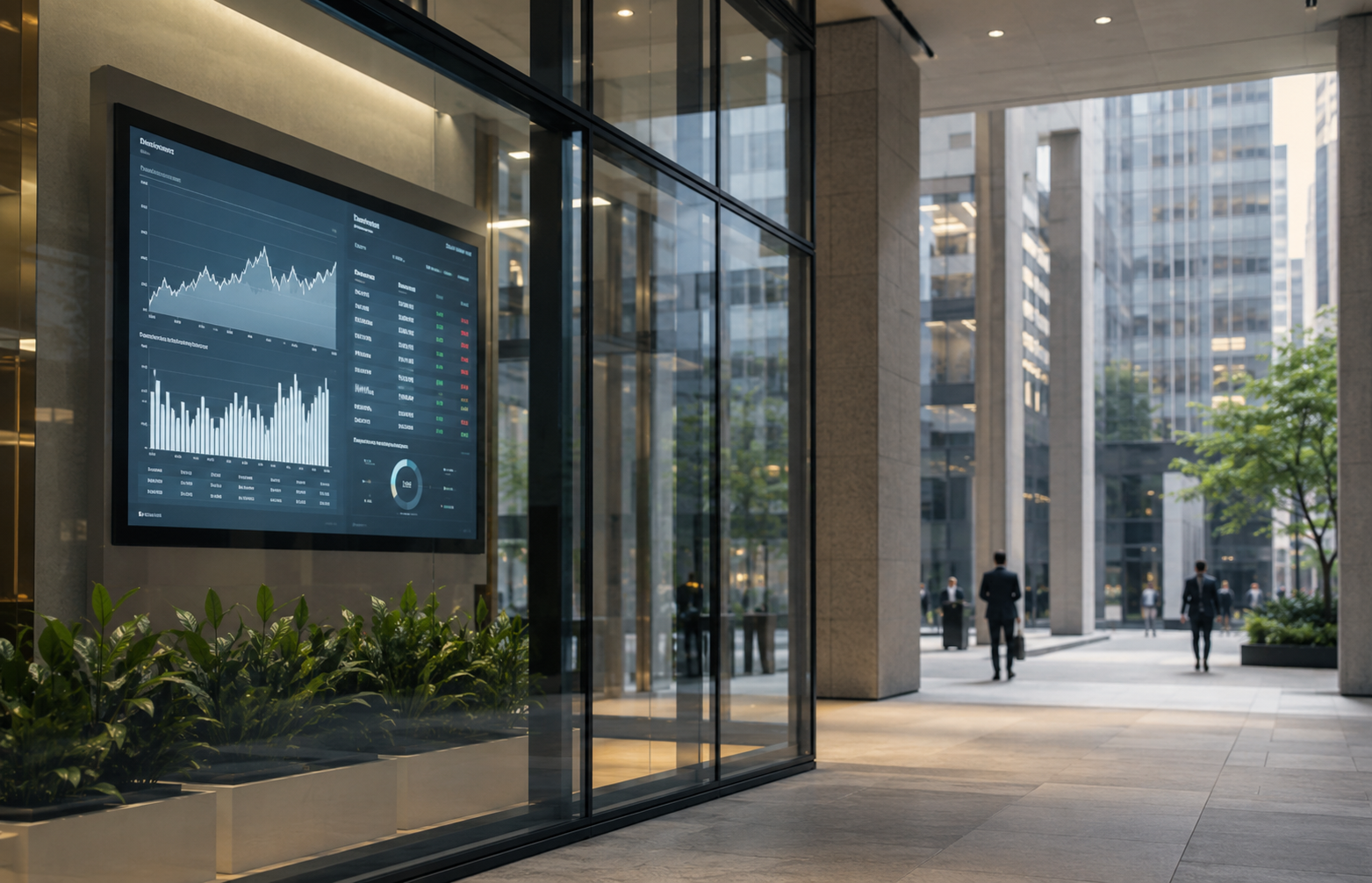 Modern financial district and professional business architecture