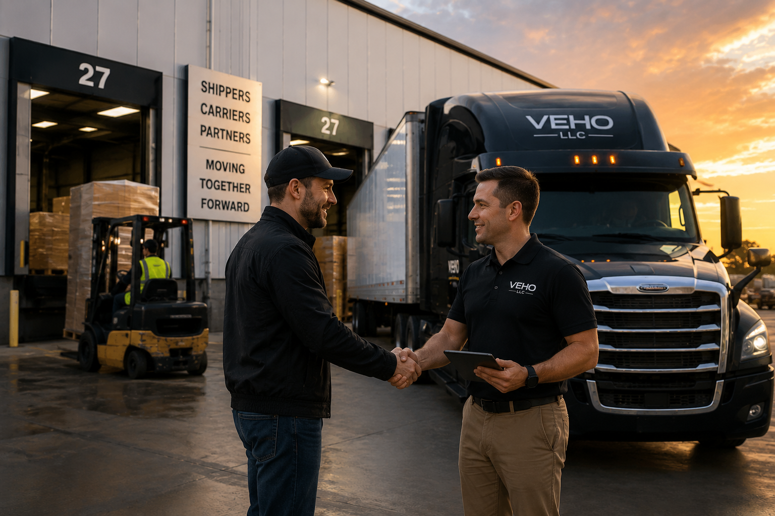 Shipper and carrier logistics partnership
